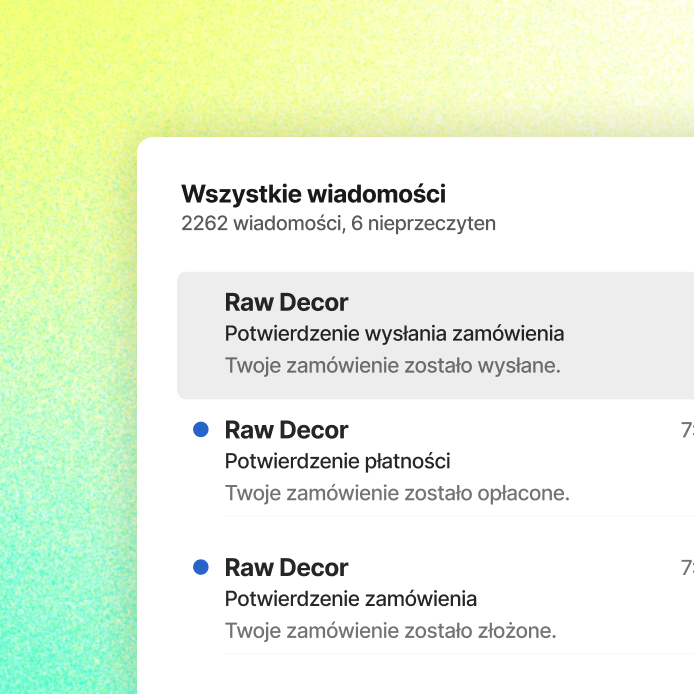 Stabilne maile transakcyjne