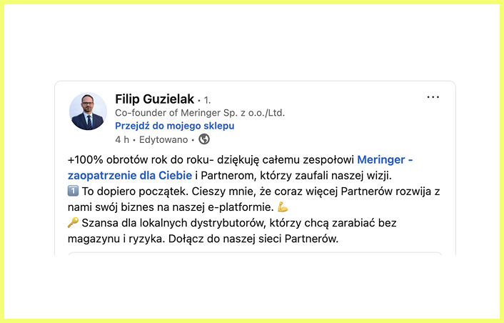 Meringer - testimonial LinkedIn 1
