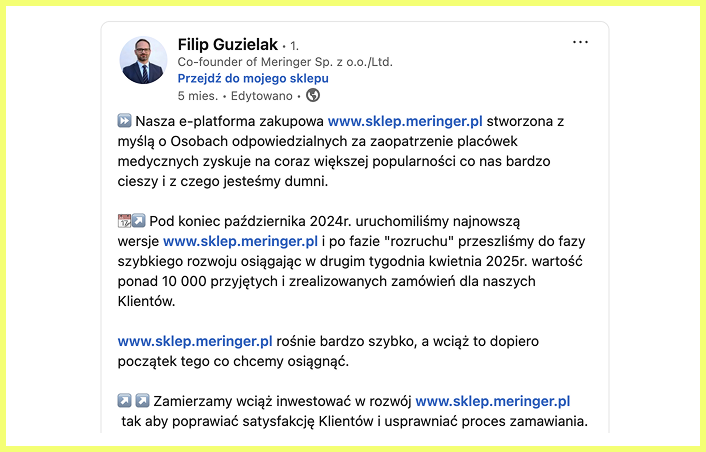 Meringer - testimonial LinkedIn 3