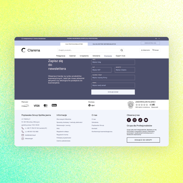 Wyeksponowanie popularnych metod płatności