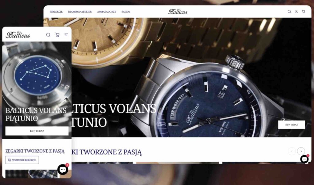 sklep na magento z zegarkami